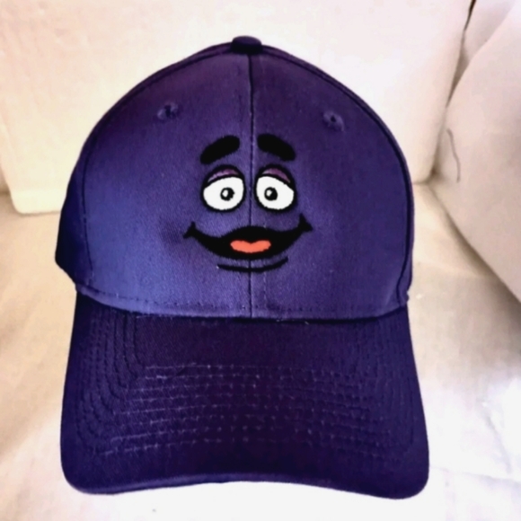 Port and Company Other - McDonalds Restaurant Grimace Face Purple Cap Hat New OSFM